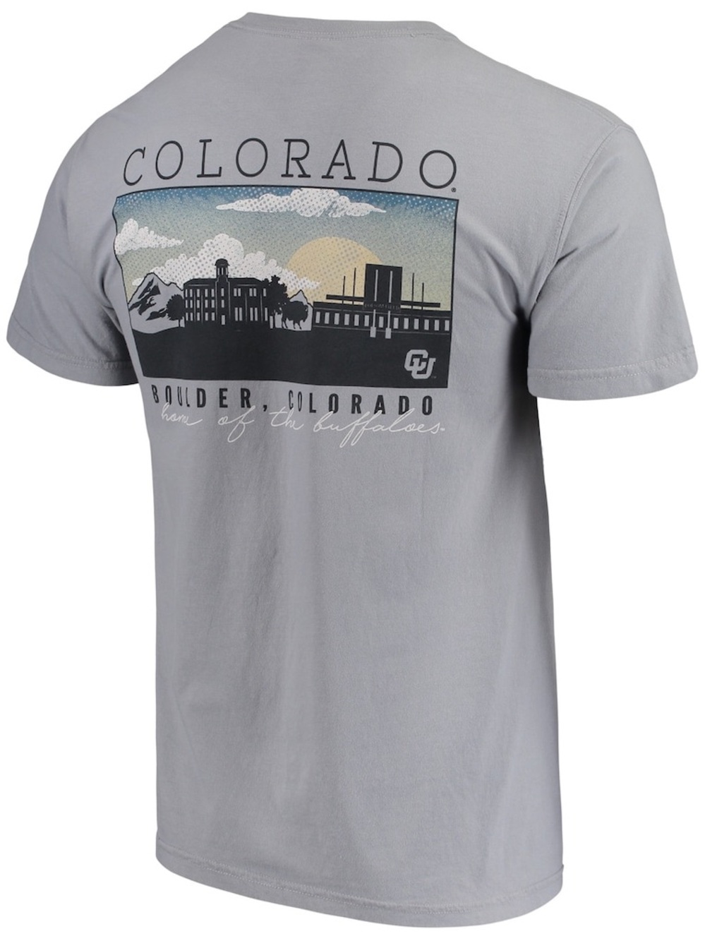 University Of Colorado Boulder Buffaloes Logo Shirt Campus Scenery Medium